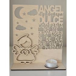 Porta- Velas Ángel de la...