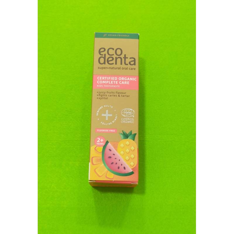 ECODENTA Pasta Dental Infantil Bio Sabor Fruta 75ml