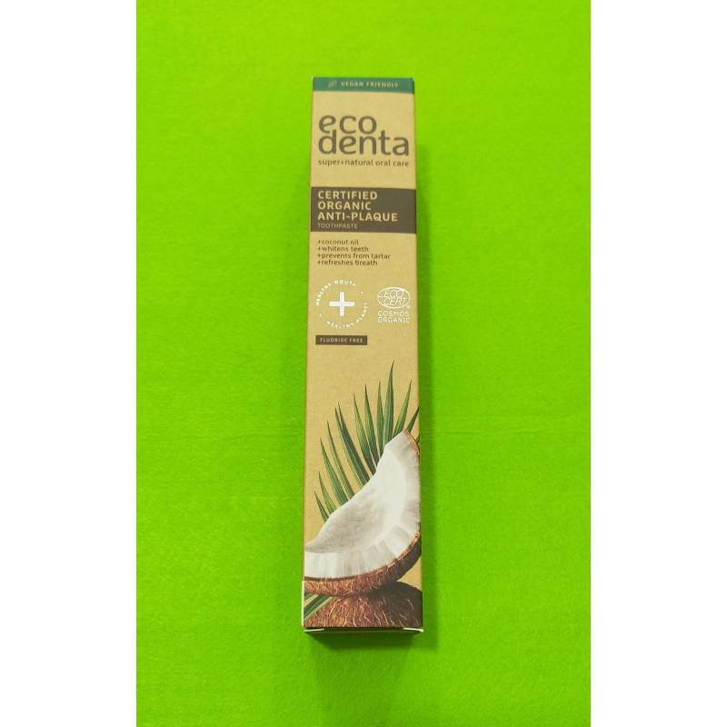 ECODENTA Pasta Dental Anti-Placa Coco 75ml