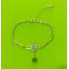 Pulsera Acero Nudo Brujas + Obsidiana