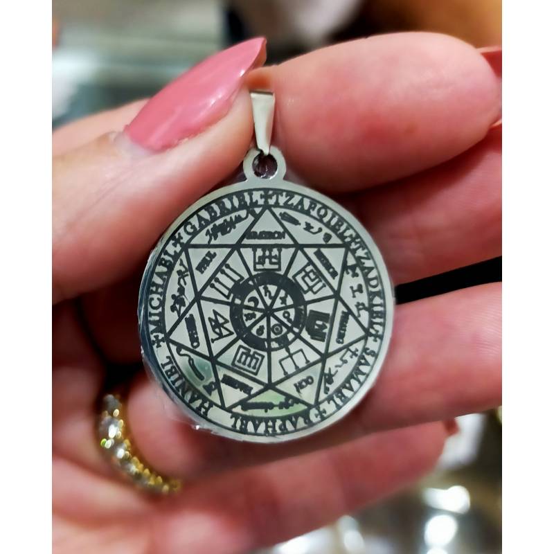 Colgante Acero Sello Arcángeles + Trisquel