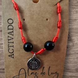 Pulsera Roja 7 Nudos con...