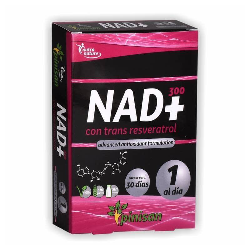 PINISAN NAD+ 300 con Trans Resveratrol 30 Cápsulas