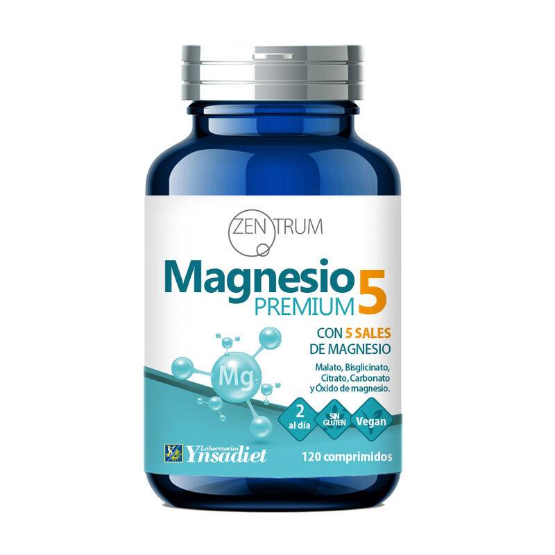 YNSADIET Magnesio Premium 5 Sales 120 Comprimidos