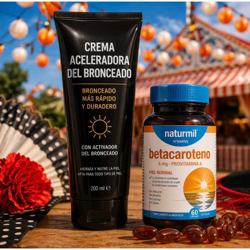 Pack Potenciador Bronceado Crema 100ml + 60 Cápsulas