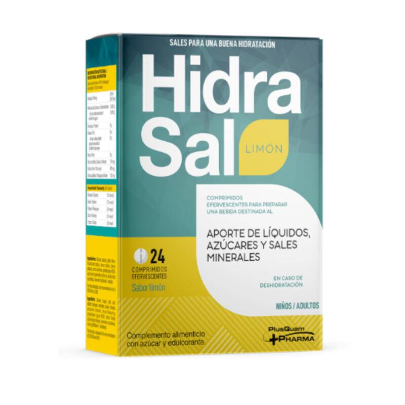 Hidrasal 24 Comprimidos Efervescentes Sabor Limón