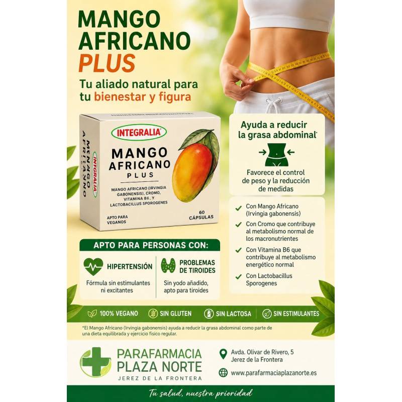 INTEGRALIA Mango Africano Plus 60 Capsulas