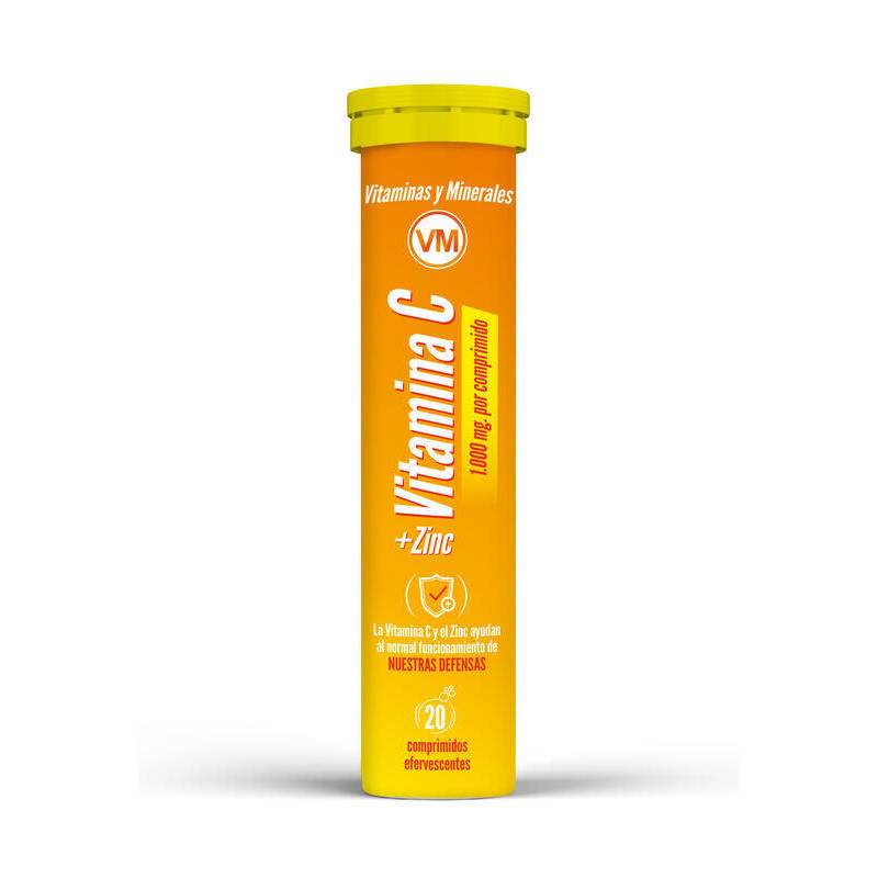 YNSADIET Vitamina C + Zinc 20 Comprimidos Efervescentes