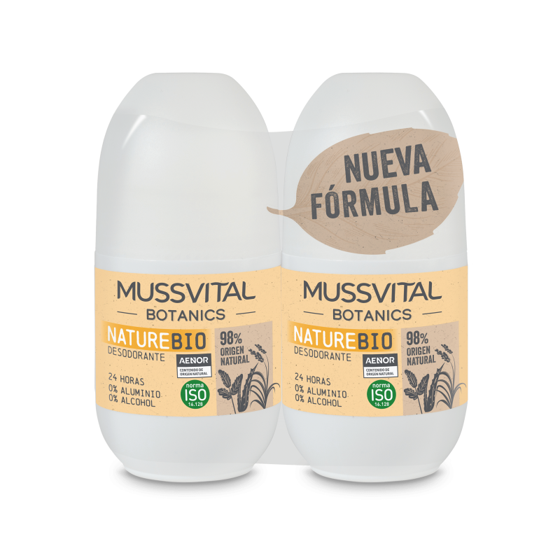 MUSSVITAL Pack Desodorante Nature Botanics 2x75ml