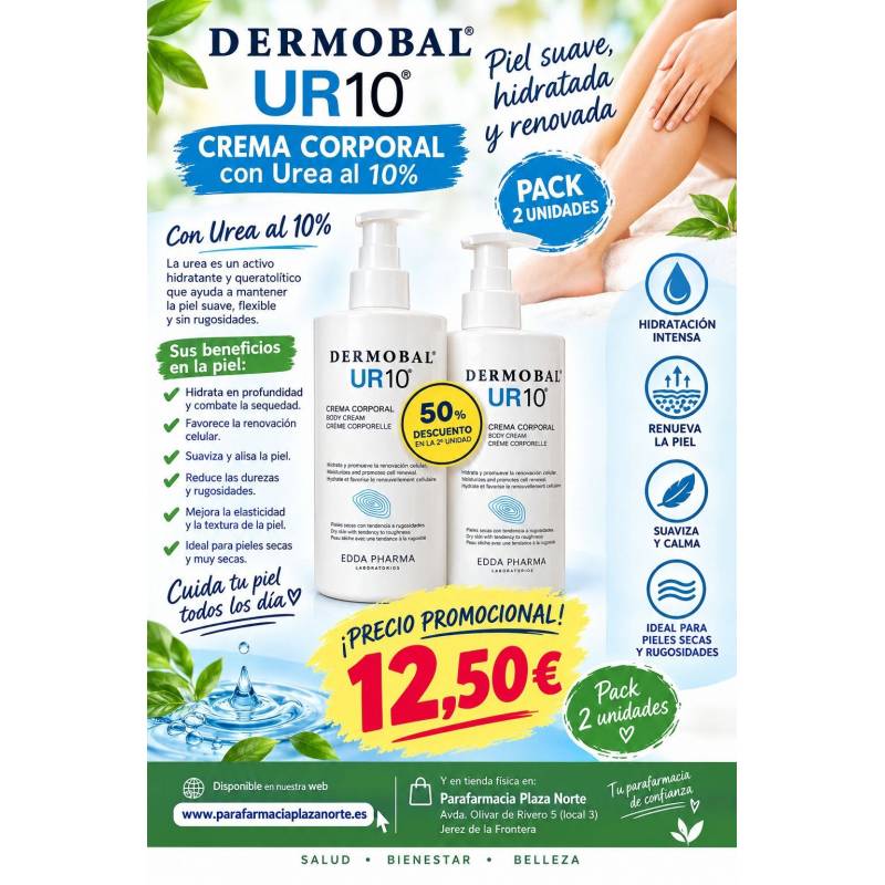 DERMOBAL UR10 Pack 2 Unidades de 500ml