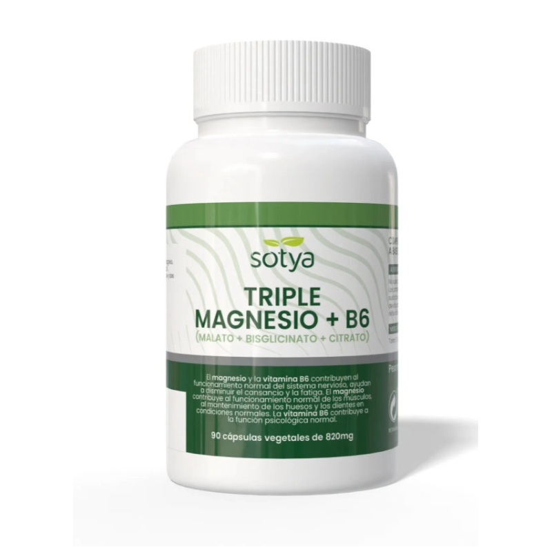 SOTYA Triple Magnesio + B6 90 Cápsulas