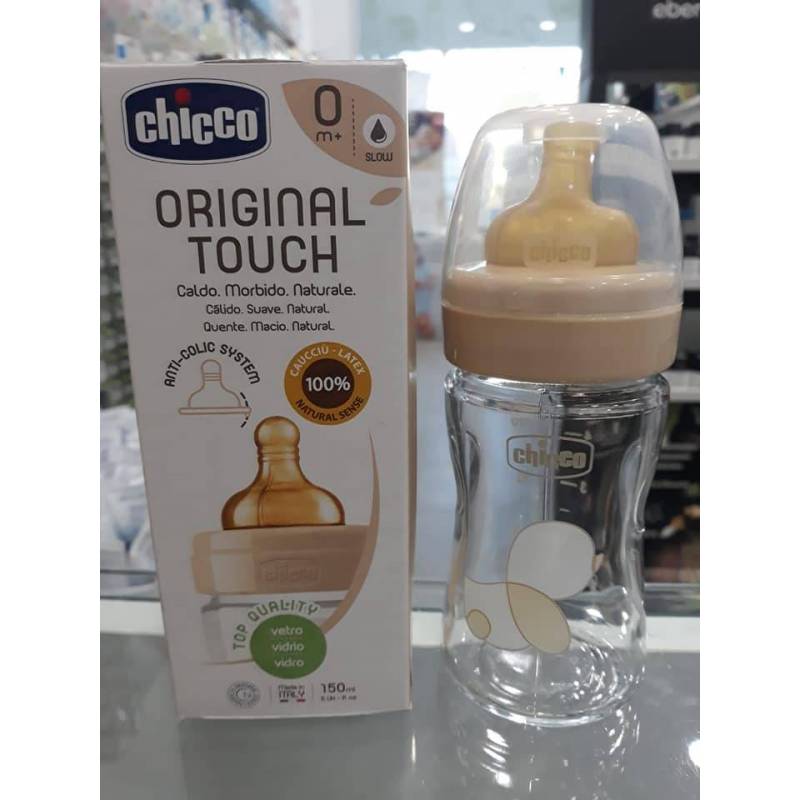 CHICCO Biberon Original Touch Caucho Cristal 150ml