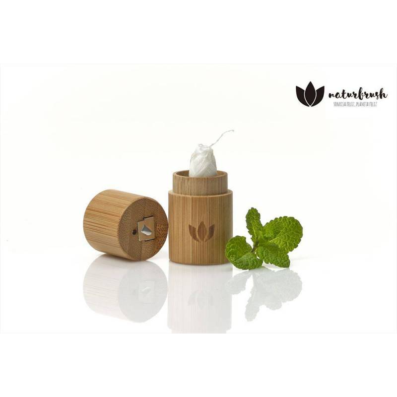 NATURBRUSH Hilo Dental + Estuche Bambú