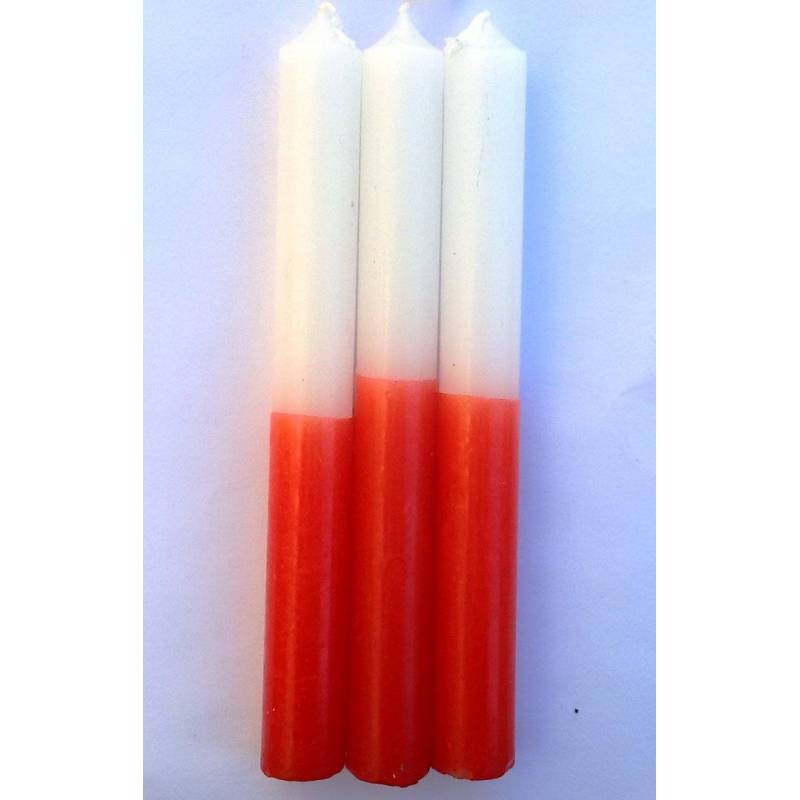 Vela Especial Esotérica Roja-Blanca 20cm