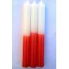 Vela Especial Esotérica Roja-Blanca 20cm