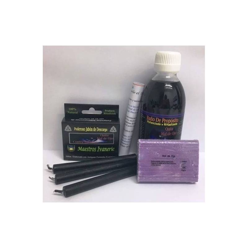 Pack Baño Ritual Propósito Contra Envidias y Mal de Ojos
