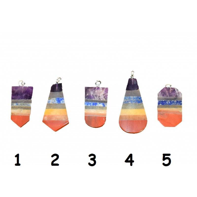 Colgante Mineral 7 Chakras Modelo-1