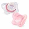 CHICCO Chupete Mini Soft Silicona Rosa 2-6M 2Und