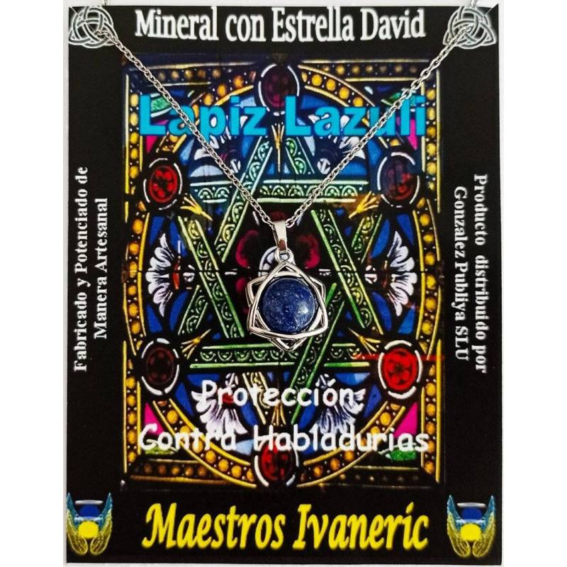 Colgante Estrella de David con Lapizlázuli