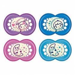 MAM Chupete Rosa Night...