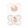 MAM Night Rosa Chupete Silicona 0-6m