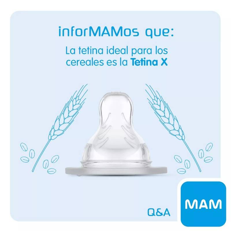 MAM Pack Tetinas +6m Silicona 2u