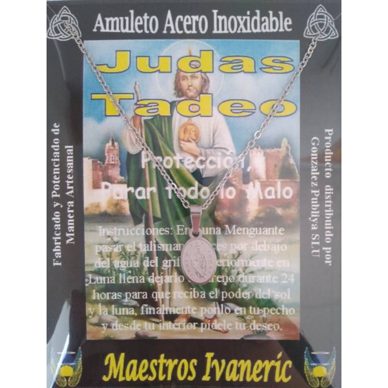 Colgante San Judas Tadeo Acero Inoxidable