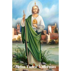 Estampa San Judas Tadeo Enfermos 5x7,5cm