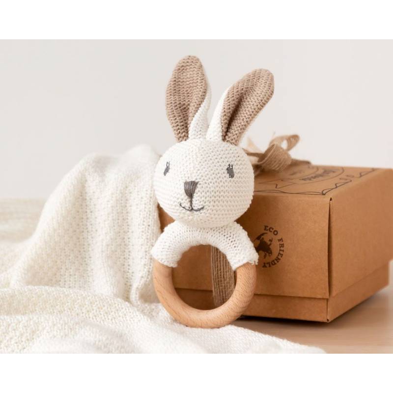 KIOKIDS Conejo Sonajero Algodón