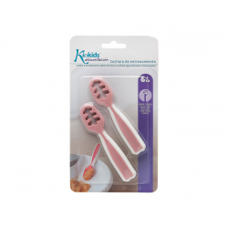 KIOKIDS Set Cucharas Entrenamiento Rosa