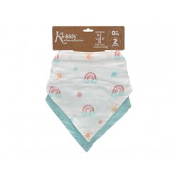 KIOKIDS Set Bandanas Baberos Menta