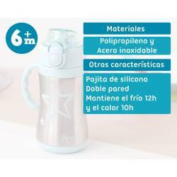 KIOKIDS Botella Termo Entrenamiento Azul 280ml