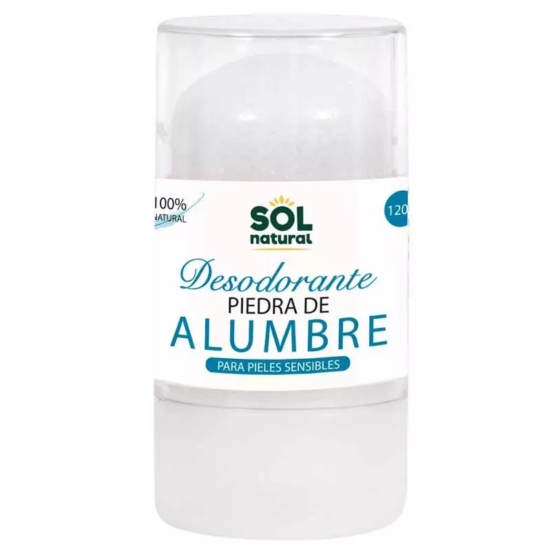 SOL NATURAL Desodorante Piedra de Alumbre 120g