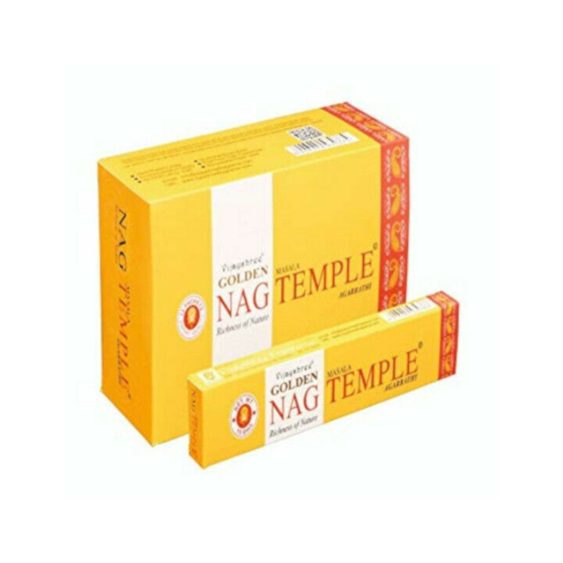 GOLOKA Incienso Golden Nag Temple 15g