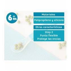 KIOKIDS Cuchara Silicona Azul