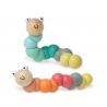 KIOKIDS Gusanito de Madera Rosa