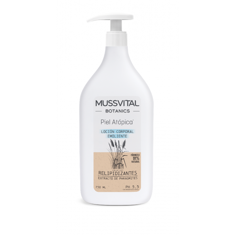 MUSSVITAL Piel Atópica Botánics Loción Emoliente 750ml