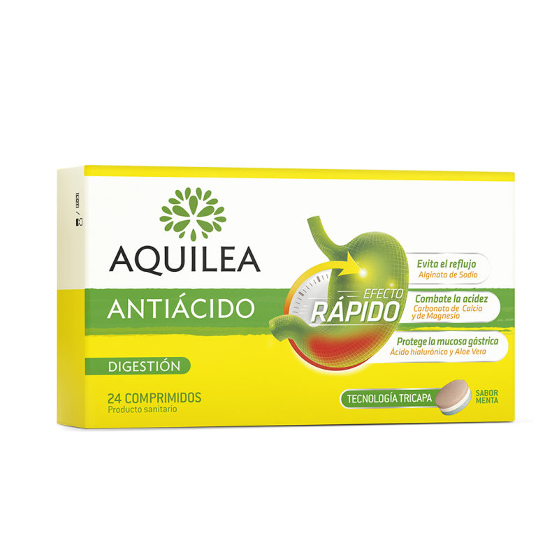 AQUILEA Antiacido 24 Comprimidos Tricapa