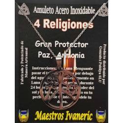 Colgante Acero 4 Religiones