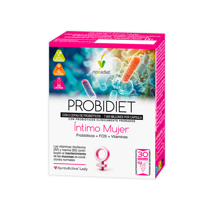 NOVADIET Probidiet Íntimo Mujer 30 Cápsulas