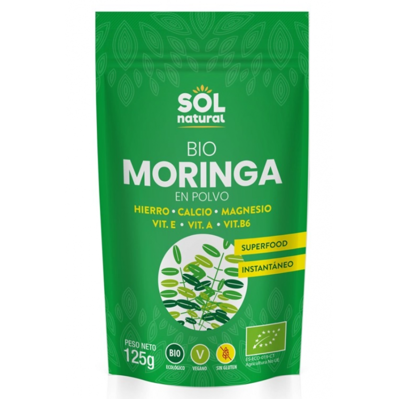 SOL NATURAL Moringa Polvo Bio 125g