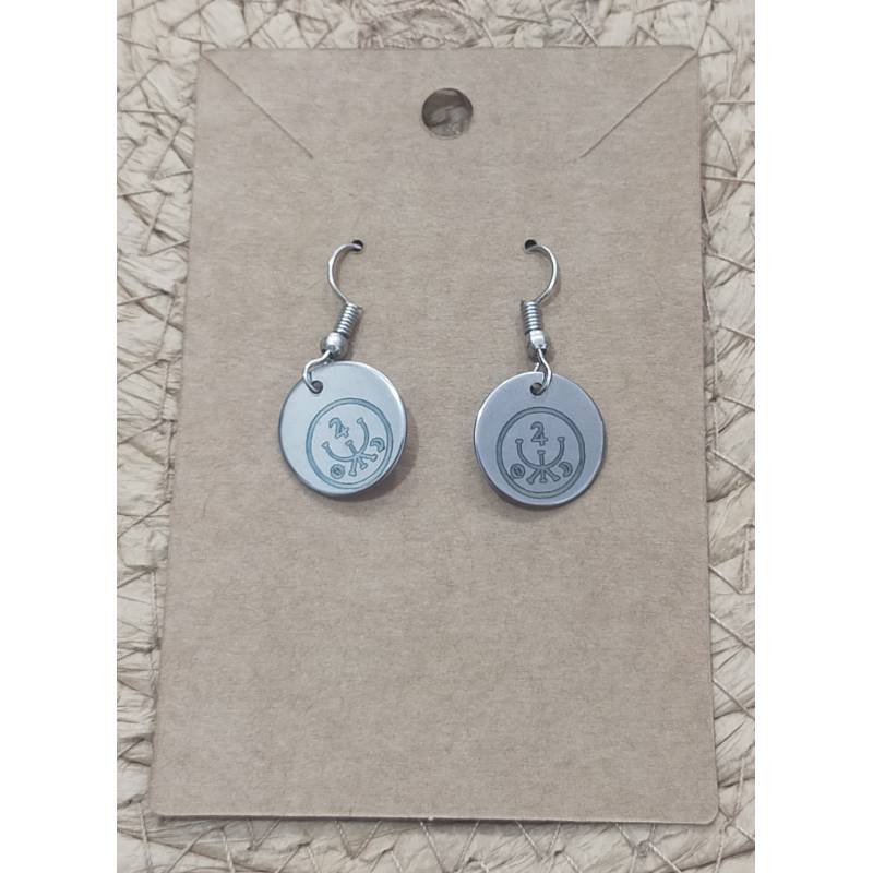 Pendientes de Plata con Runa Abundancia