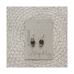 Pendientes Plata Ojo Tigre