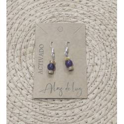 Pendientes Plata Amatista