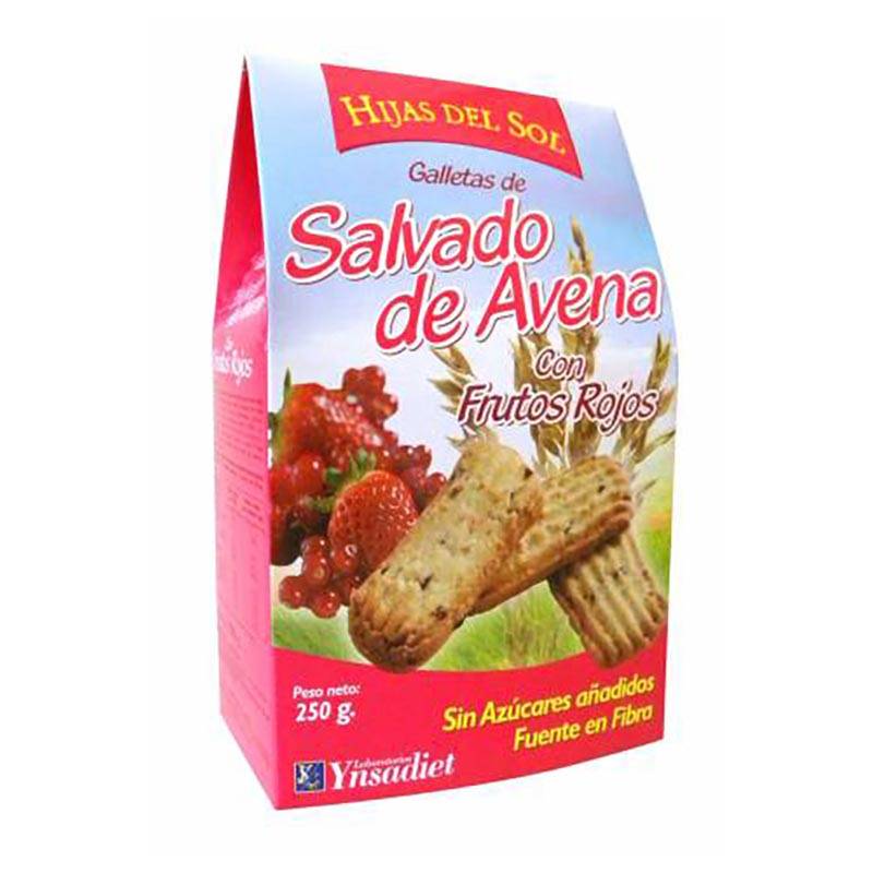 YNSADIET Galletas Salvado Avena con Frutos Rojos 250g
