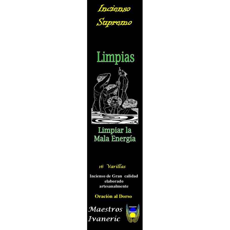Incienso Supremo Propósito Limpias 16 Varillas