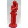 Vela Hombre y Mujer Entrelazada Rojo 18cm