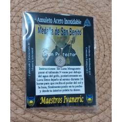 Medalla San Benito Mini Acero