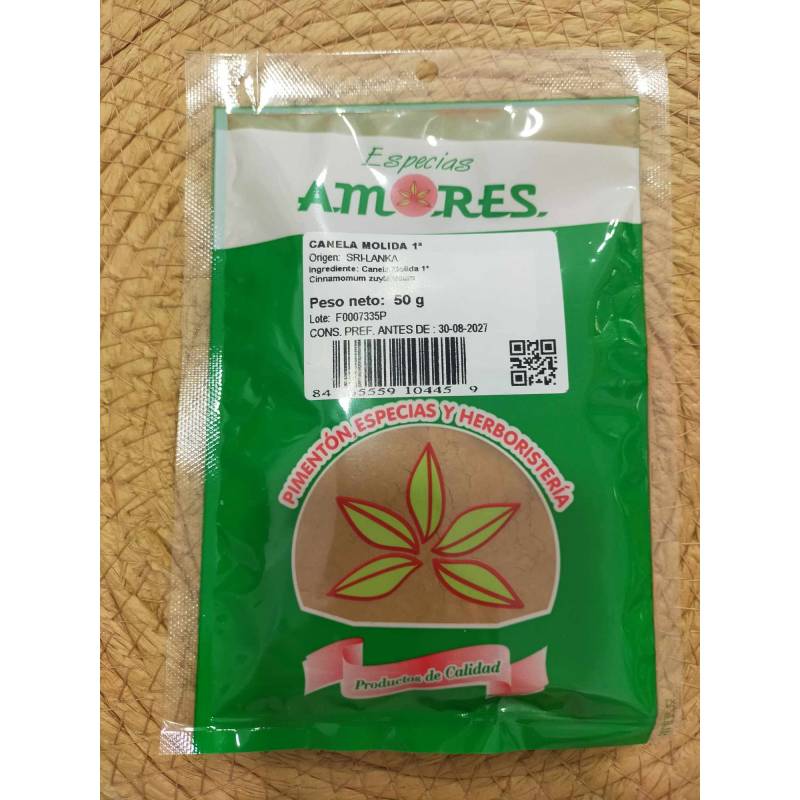 ESPECIAS A. Canela Molida 50g.