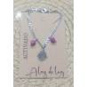 Pulsera Adorno con Turmalina Rosa